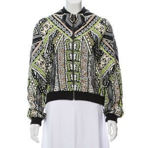 CAMILLA Believe Weave embroidered beaded sequin silk bomber jacket Size XS NEW